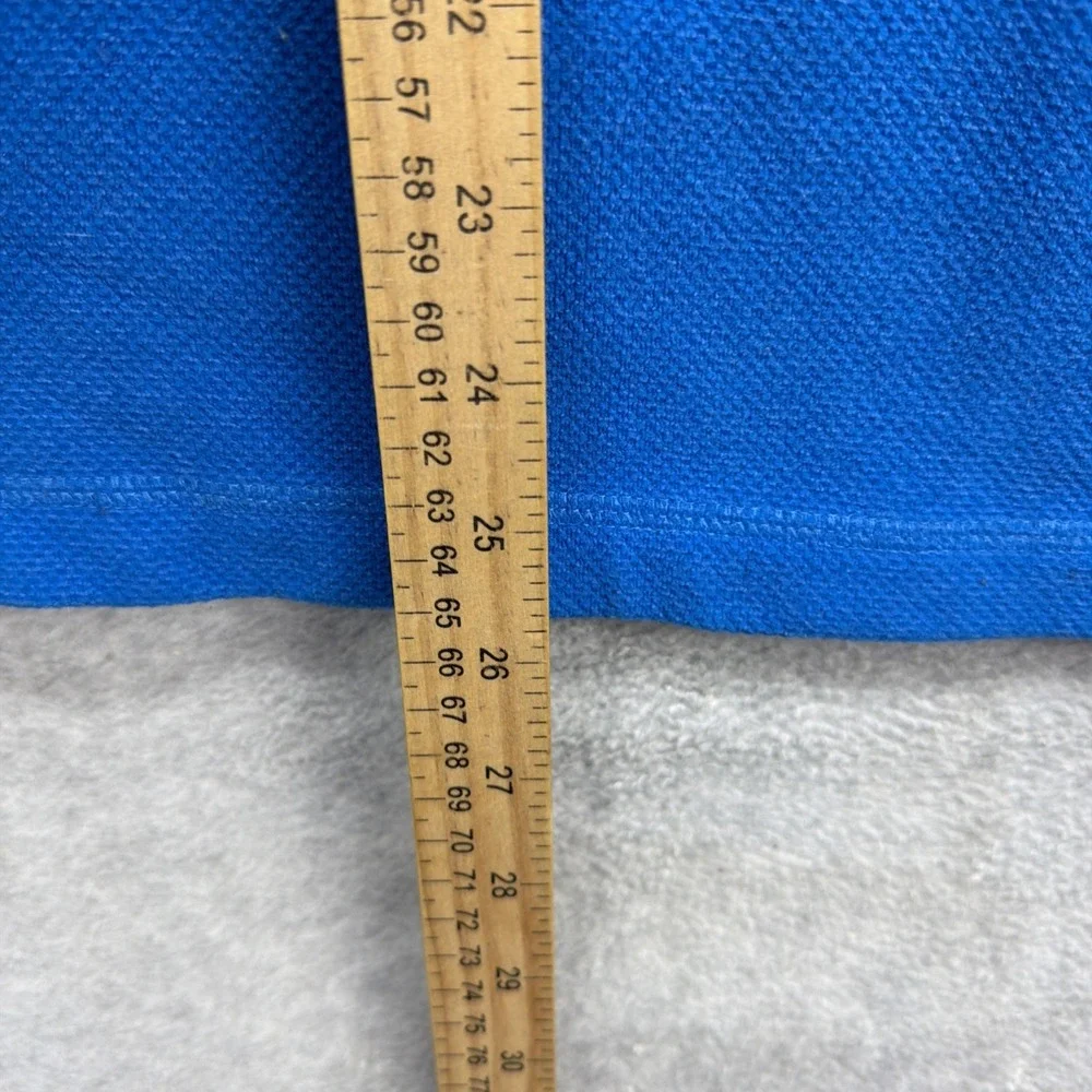 North Face 1/4 Zip Fleece Sweater Mens Small Blue‎ Textured Cap Rock Sweatshirt